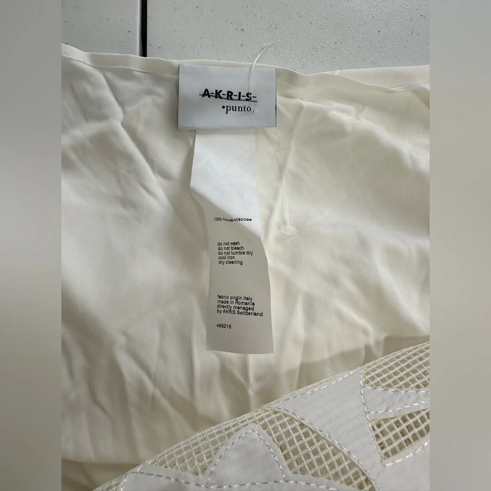 Akris Punto Faux Leather Leaves Dress - Picture 9 of 10